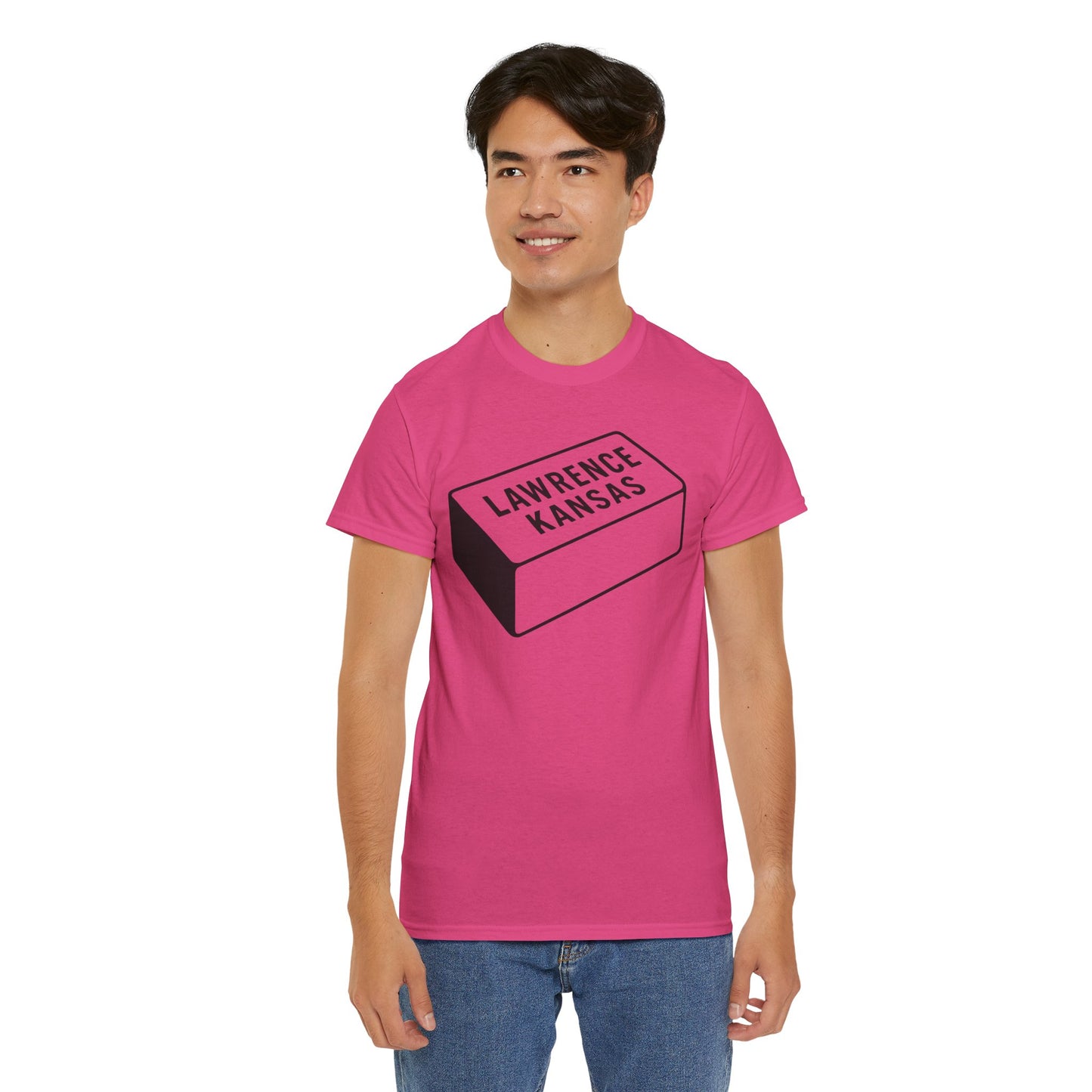 Lawrence Kansas Brick Tee - Large Logo
