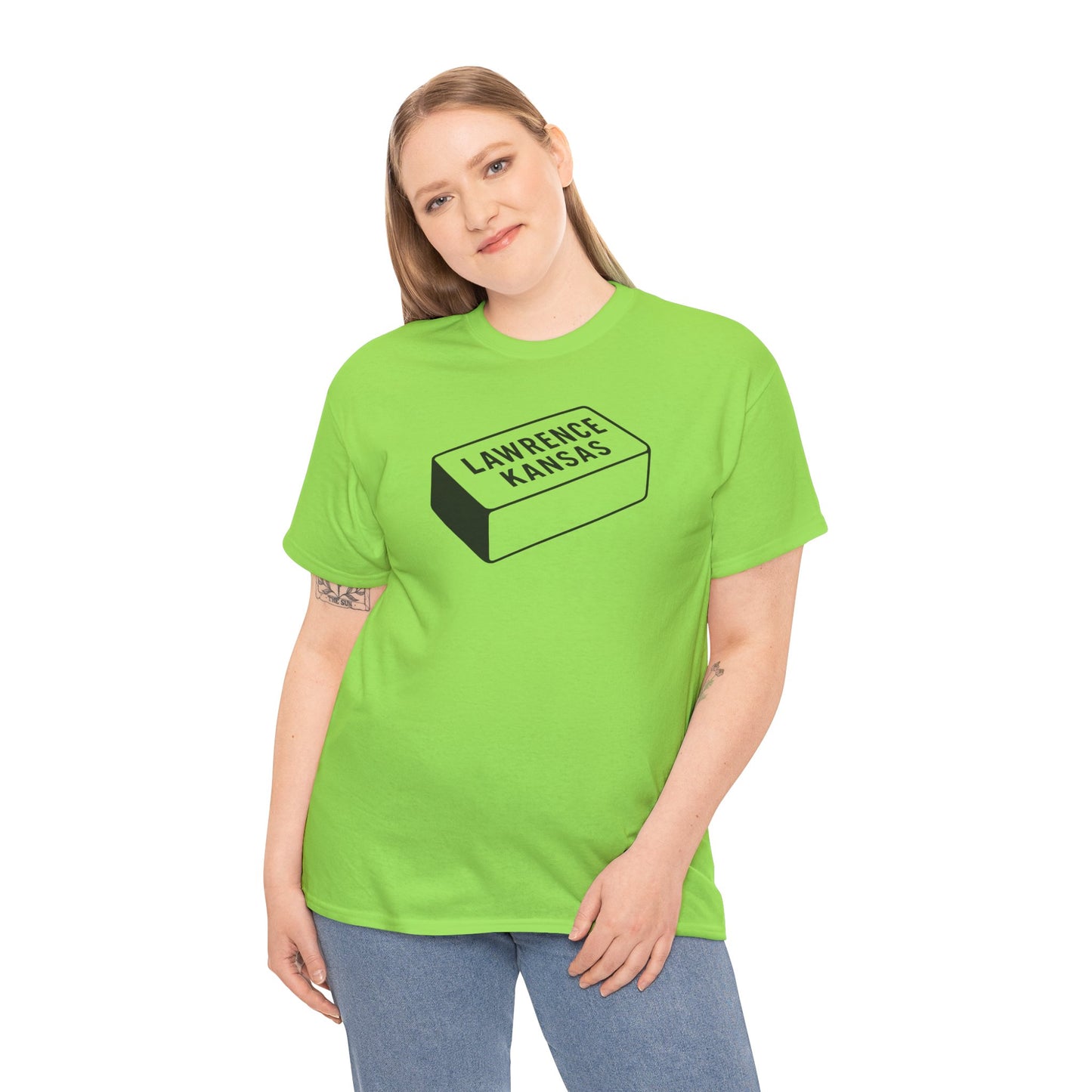 Lawrence Kansas Brick Tee - Small Logo