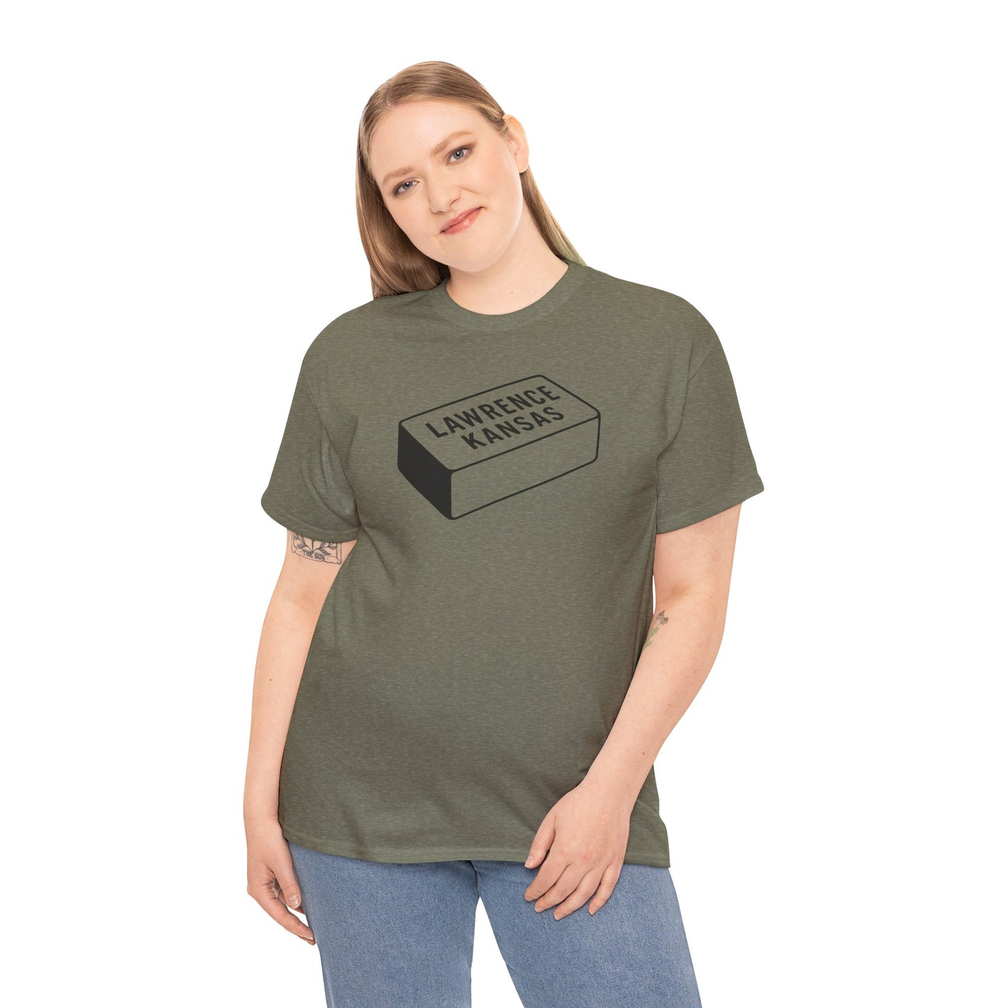 Lawrence Kansas Brick Tee - Small Logo