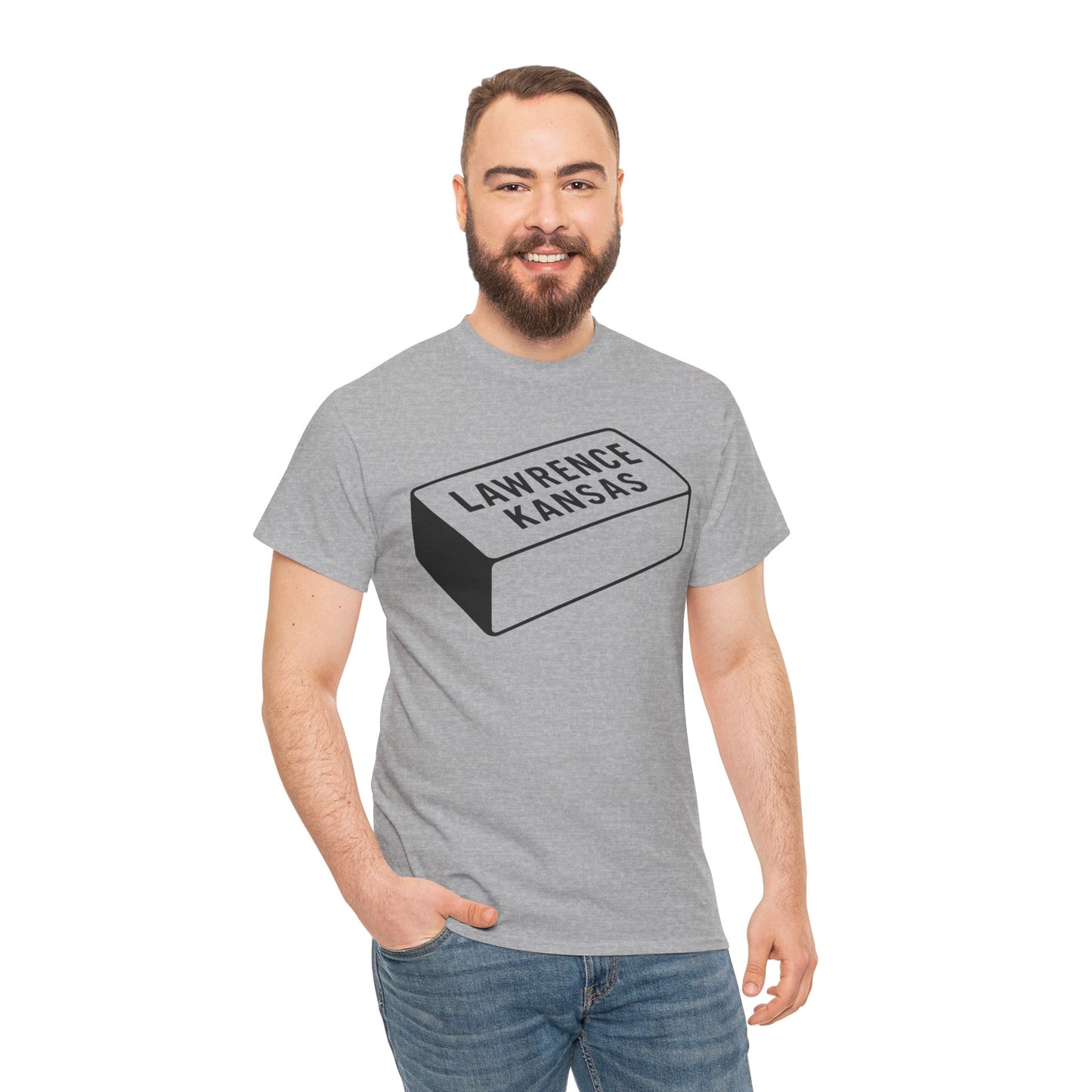 Lawrence Kansas Brick Tee - Large Logo