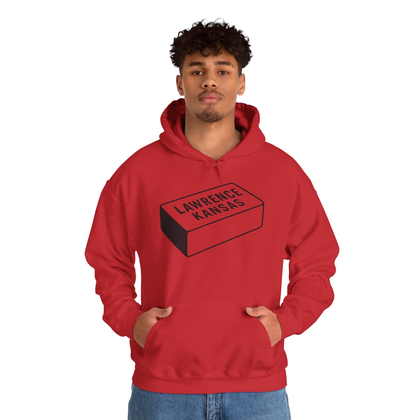 Lawrence Kansas Hoodie - Large Logo