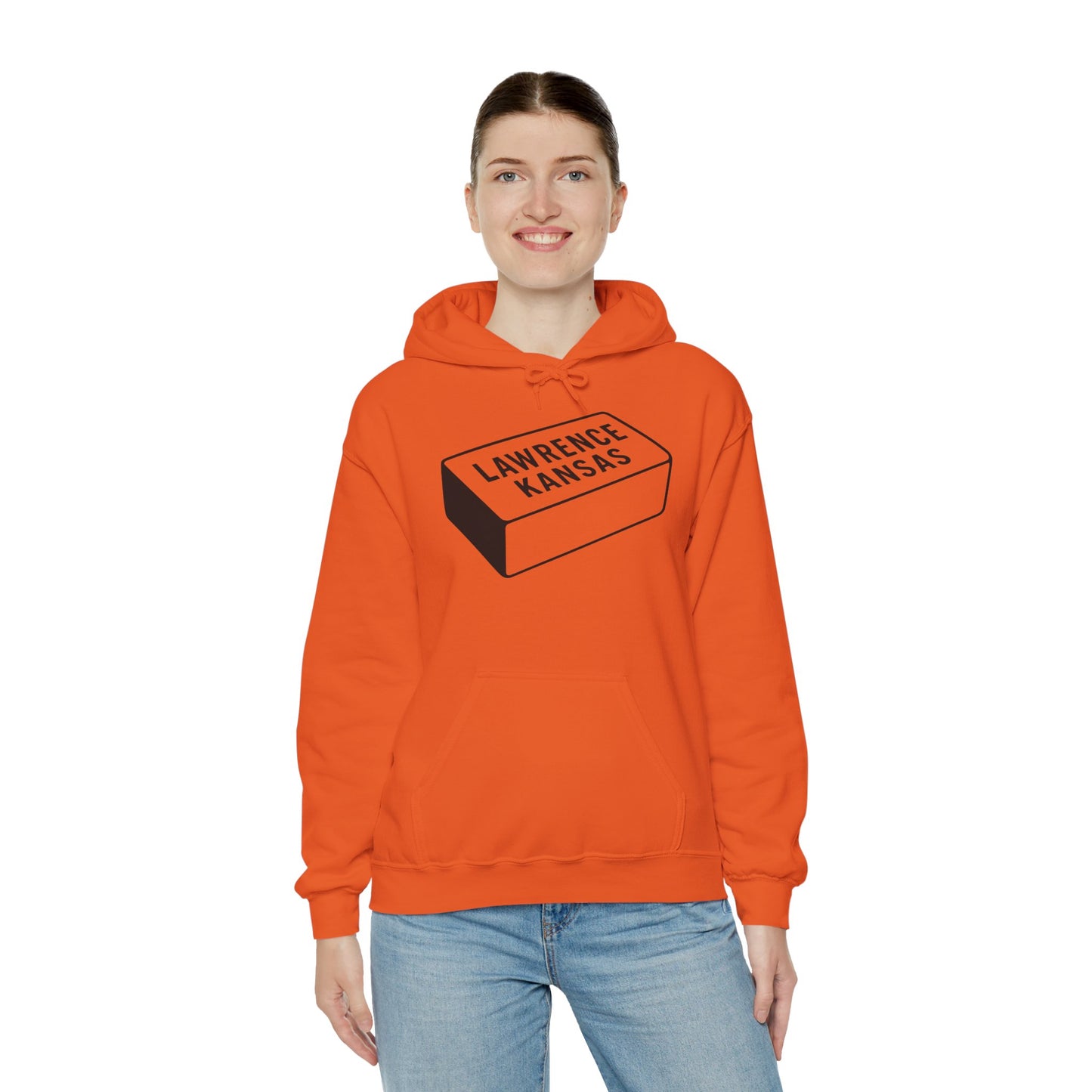 Lawrence Kansas Hoodie - Large Logo