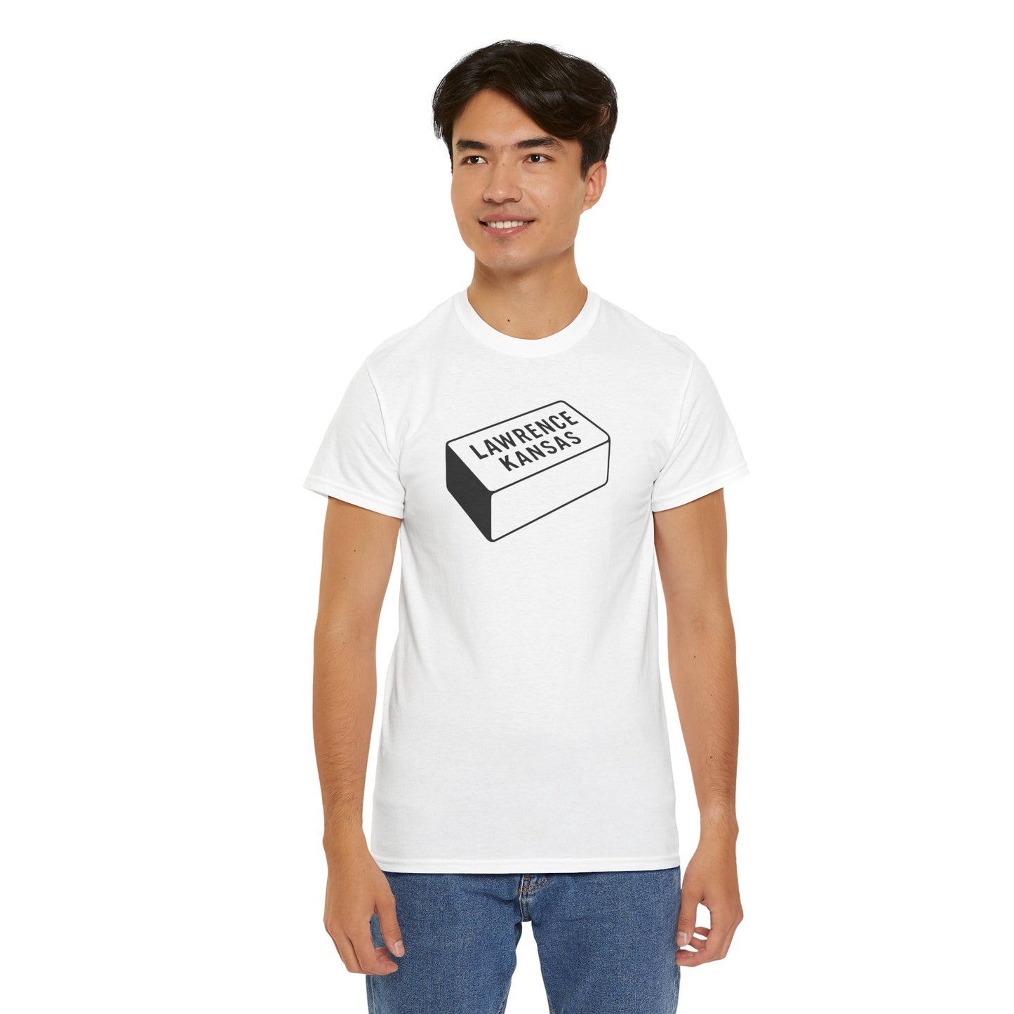 Lawrence Kansas Brick Tee - Small Logo
