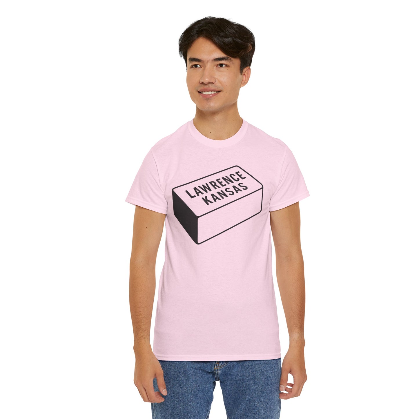 Lawrence Kansas Brick Tee - Large Logo