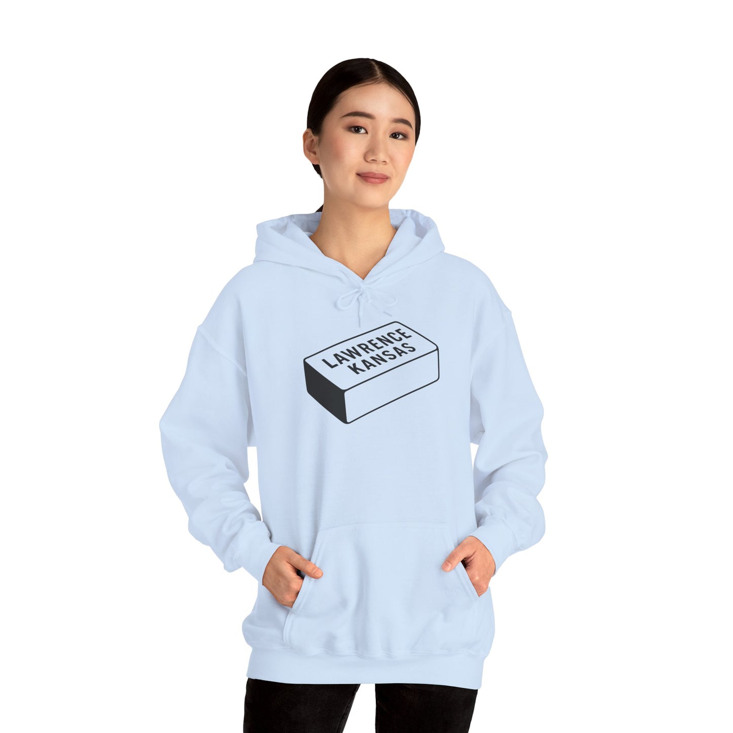 Lawrence Kansas Hoodie - Small Logo