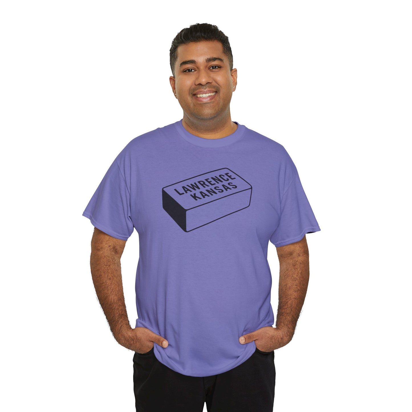 Lawrence Kansas Brick Tee - Small Logo
