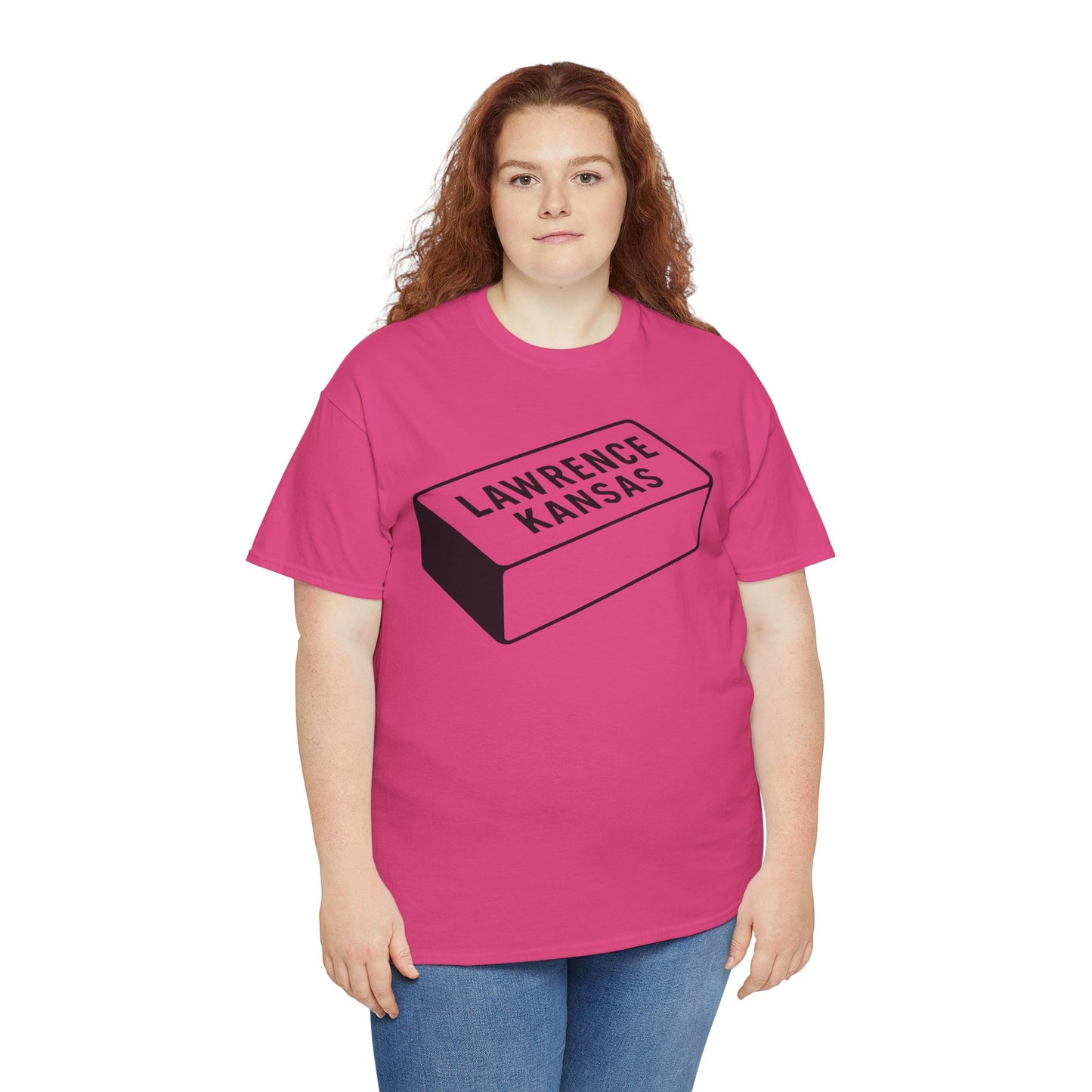 Lawrence Kansas Brick Tee - Large Logo