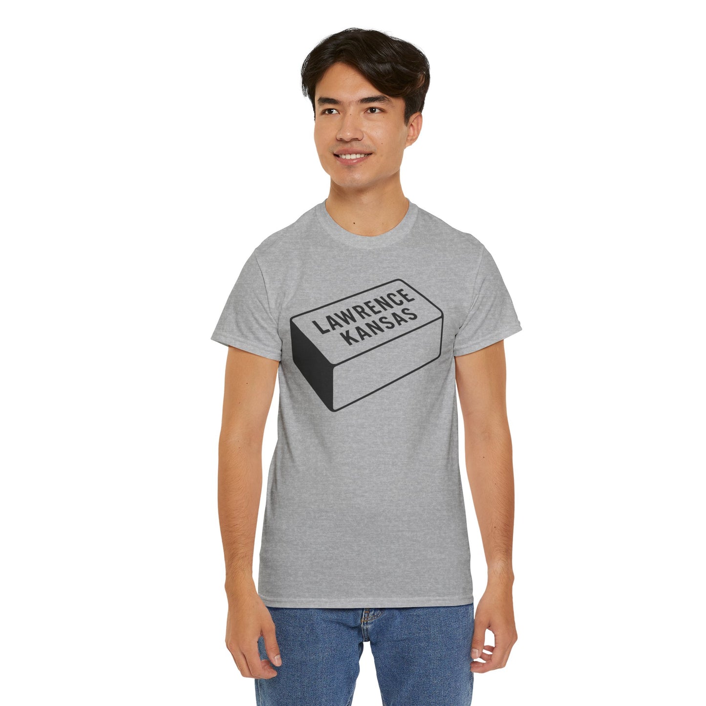 Lawrence Kansas Brick Tee - Large Logo