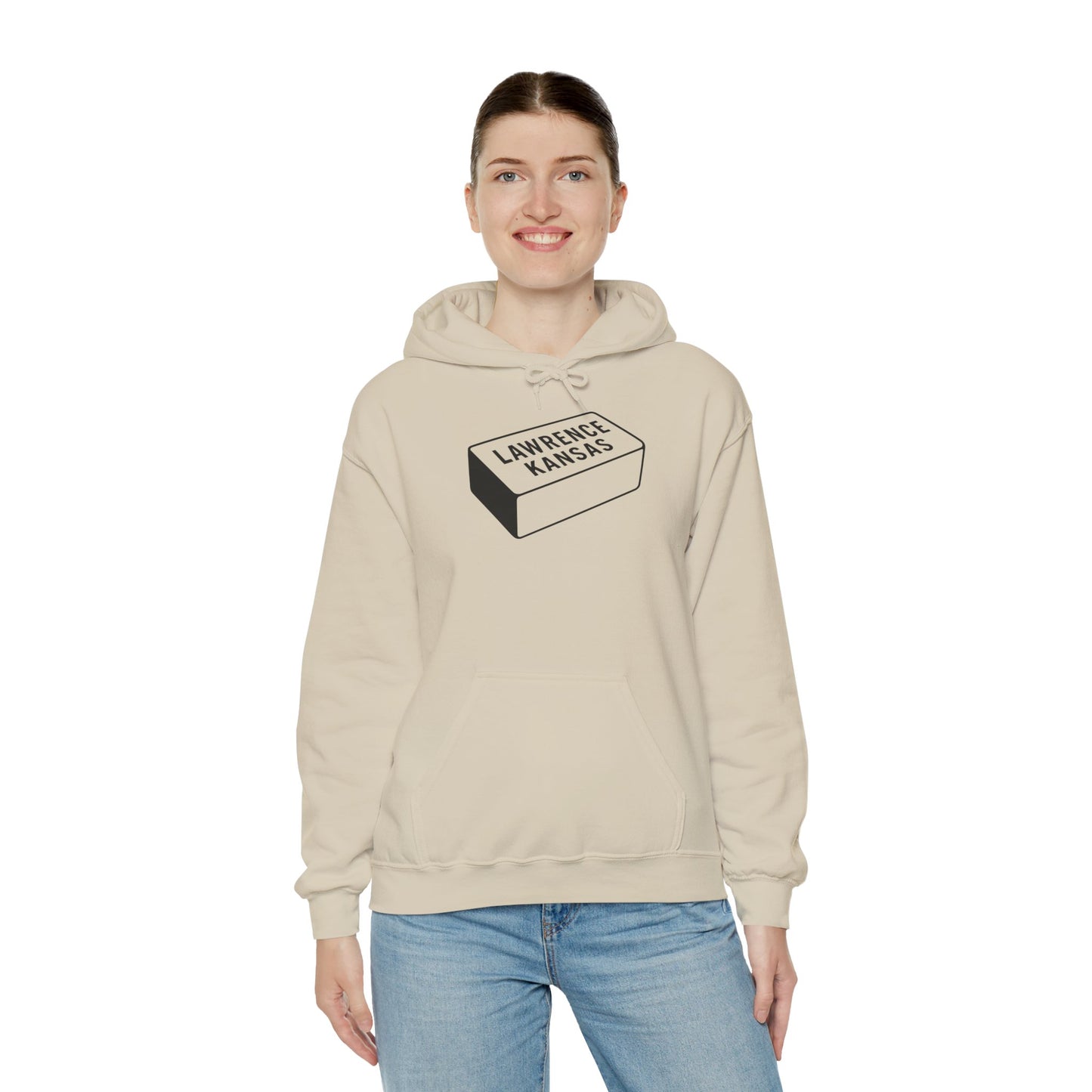 Lawrence Kansas Hoodie - Small Logo