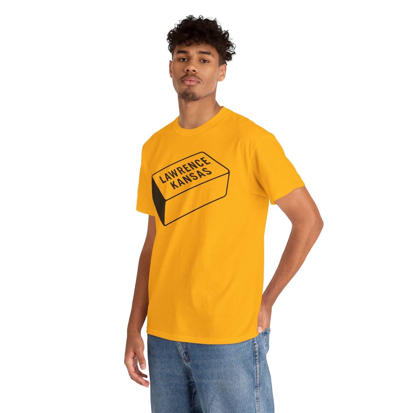 Lawrence Kansas Brick Tee - Large Logo