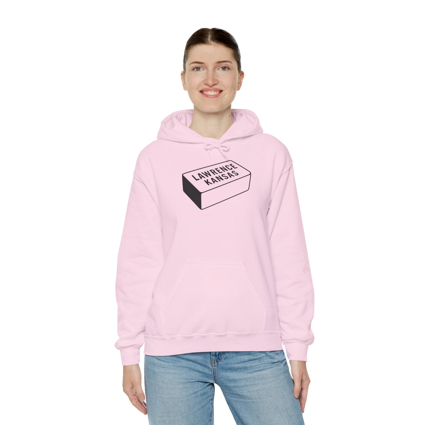 Lawrence Kansas Hoodie - Small Logo