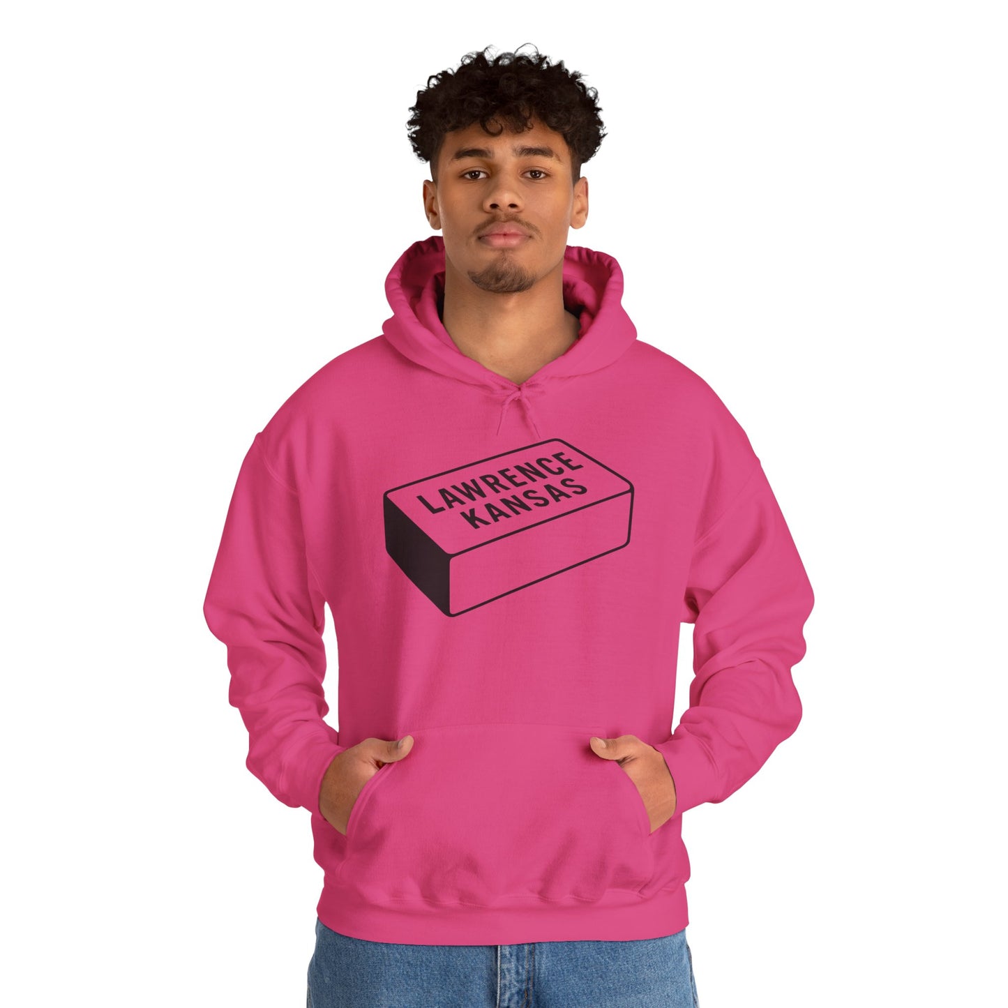 Lawrence Kansas Hoodie - Large Logo