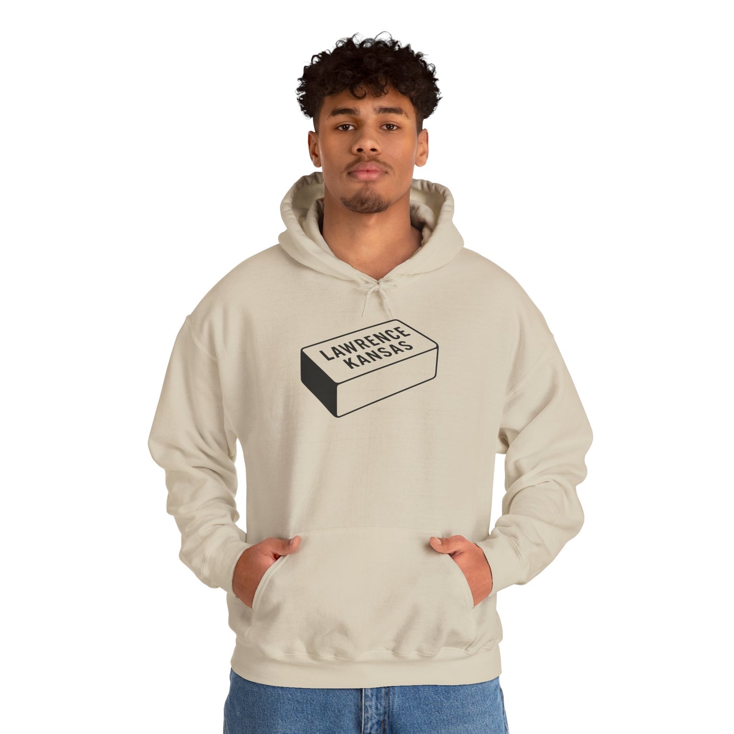 Lawrence Kansas Hoodie - Small Logo
