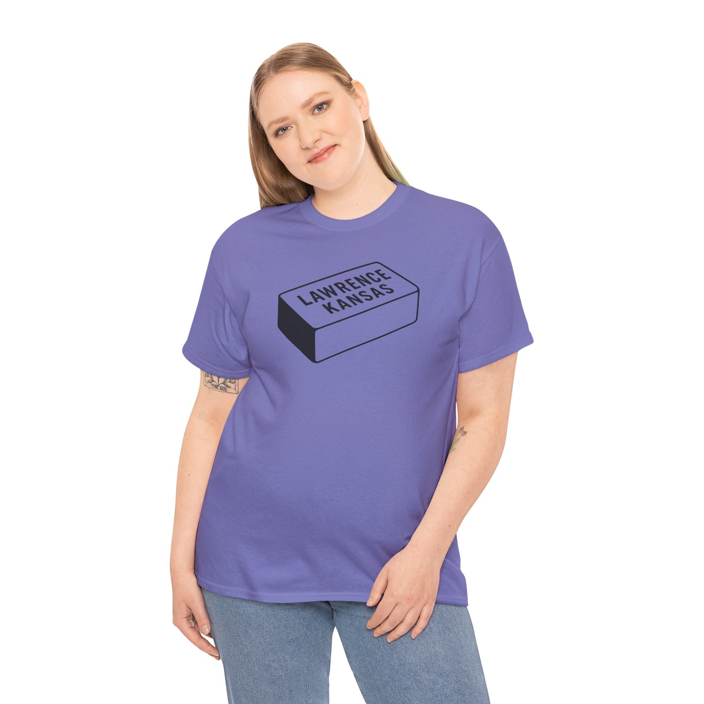 Lawrence Kansas Brick Tee - Small Logo