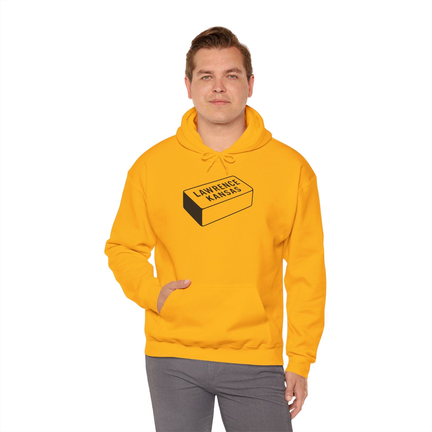 Lawrence Kansas Hoodie - Small Logo