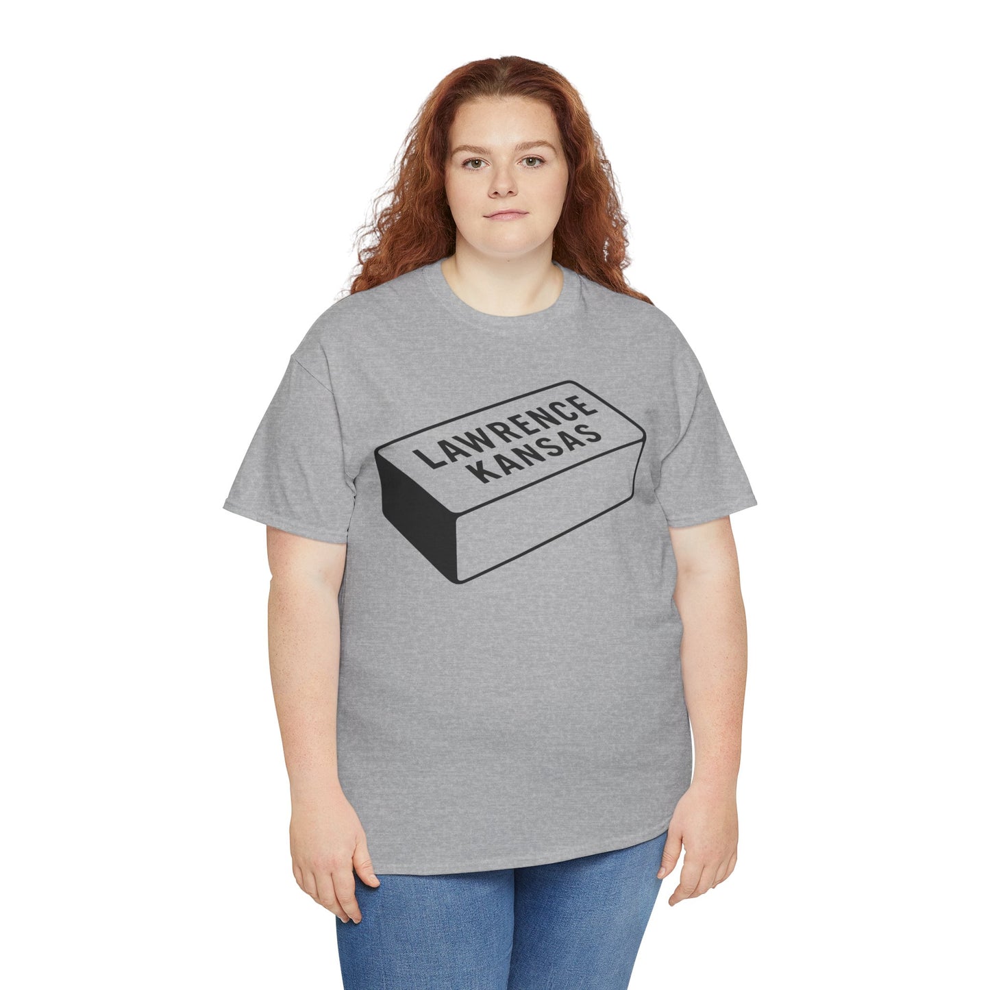 Lawrence Kansas Brick Tee - Large Logo