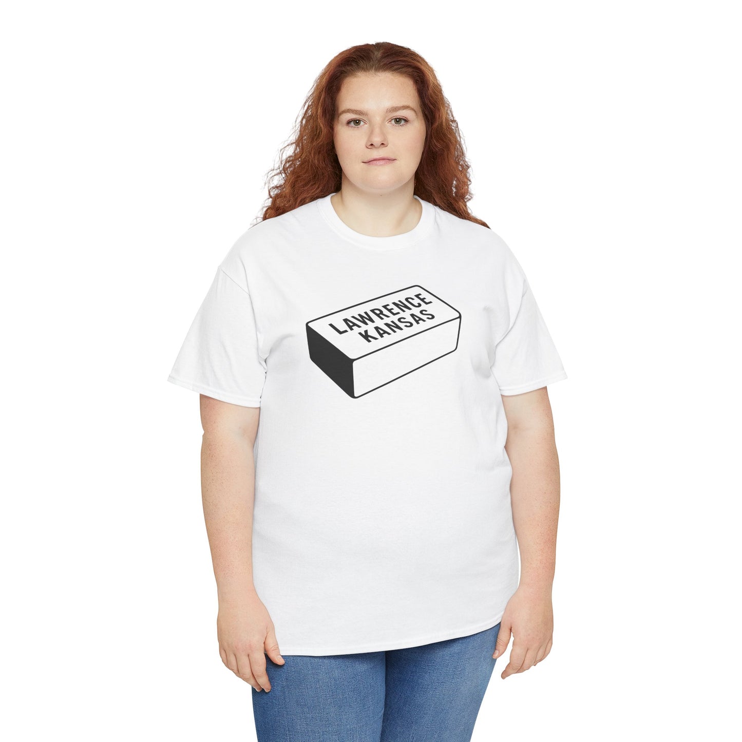 Lawrence Kansas Brick Tee - Small Logo