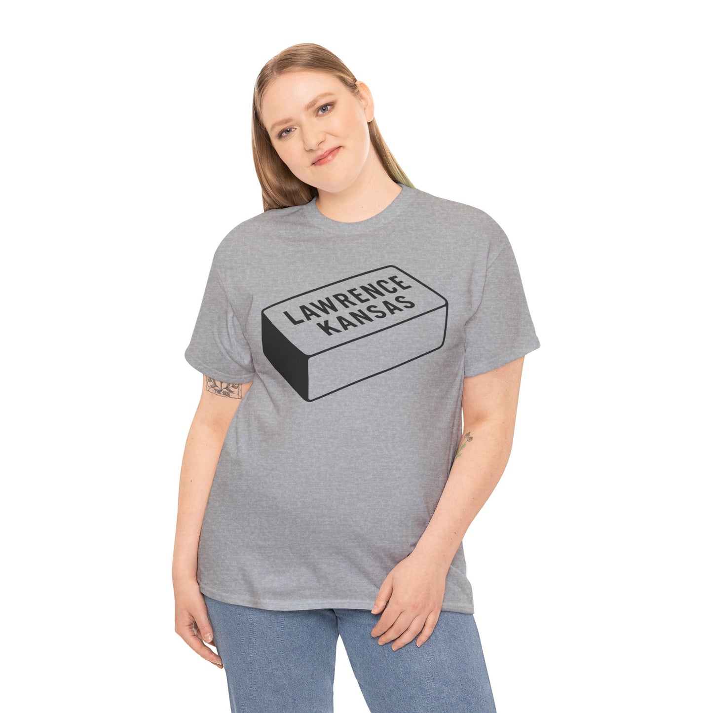 Lawrence Kansas Brick Tee - Large Logo