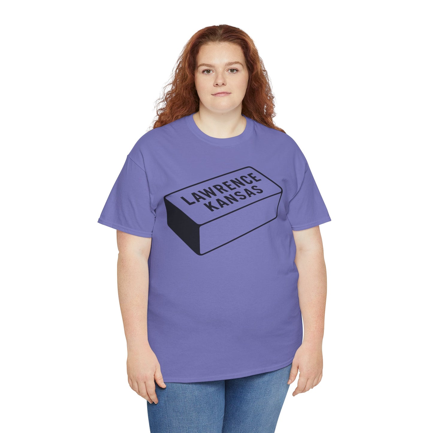 Lawrence Kansas Brick Tee - Large Logo