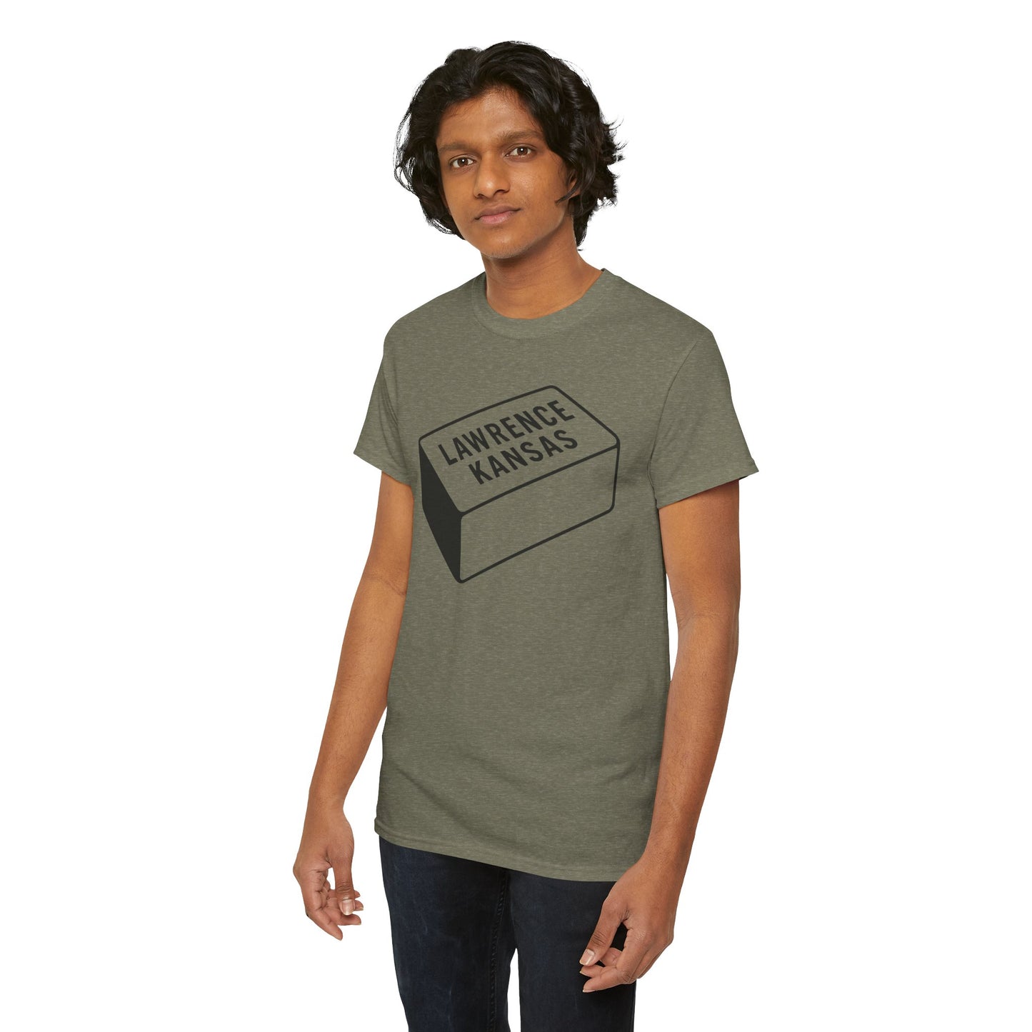 Lawrence Kansas Brick Tee - Large Logo