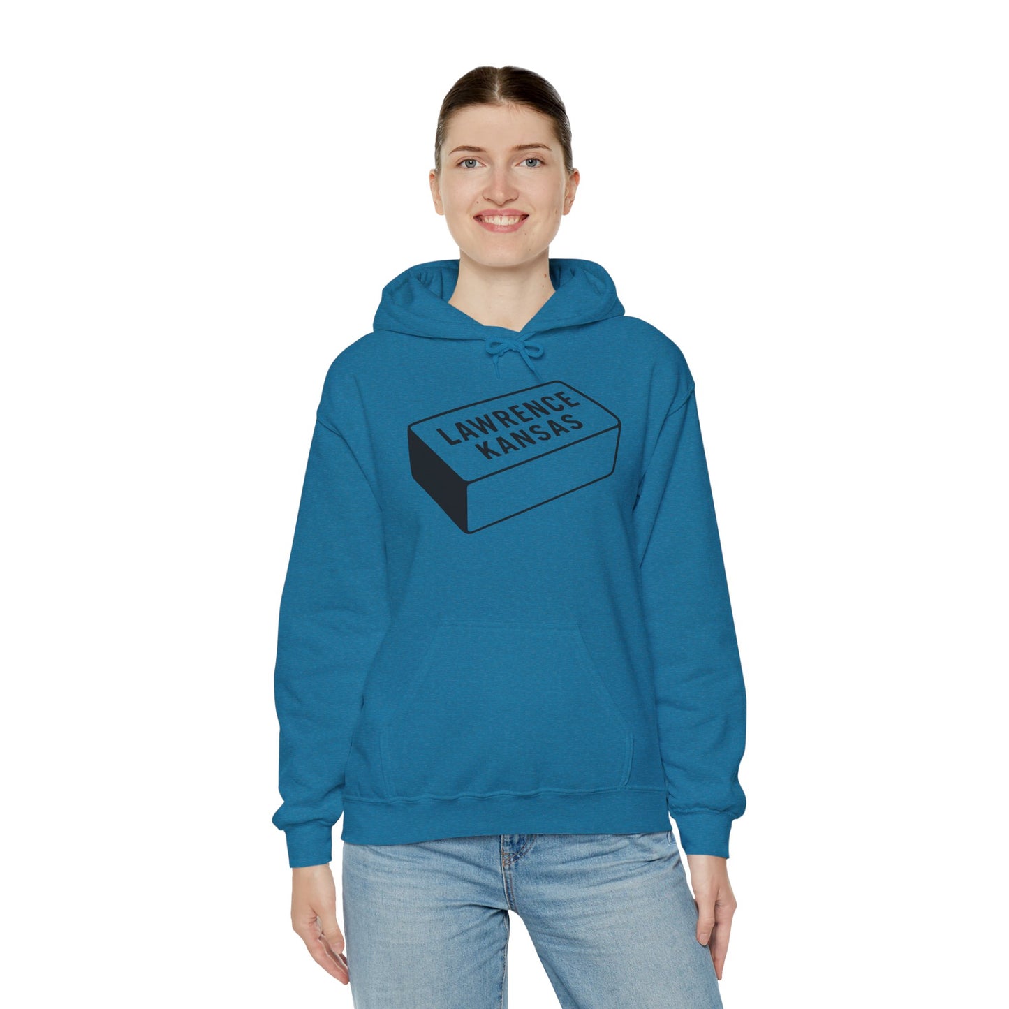Lawrence Kansas Hoodie - Large Logo