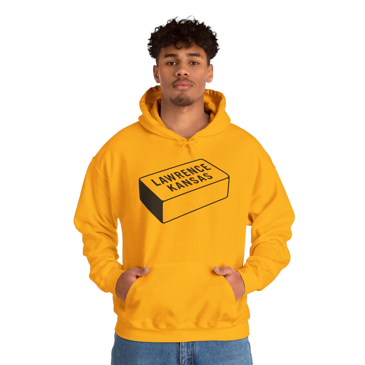 Lawrence Kansas Hoodie - Large Logo