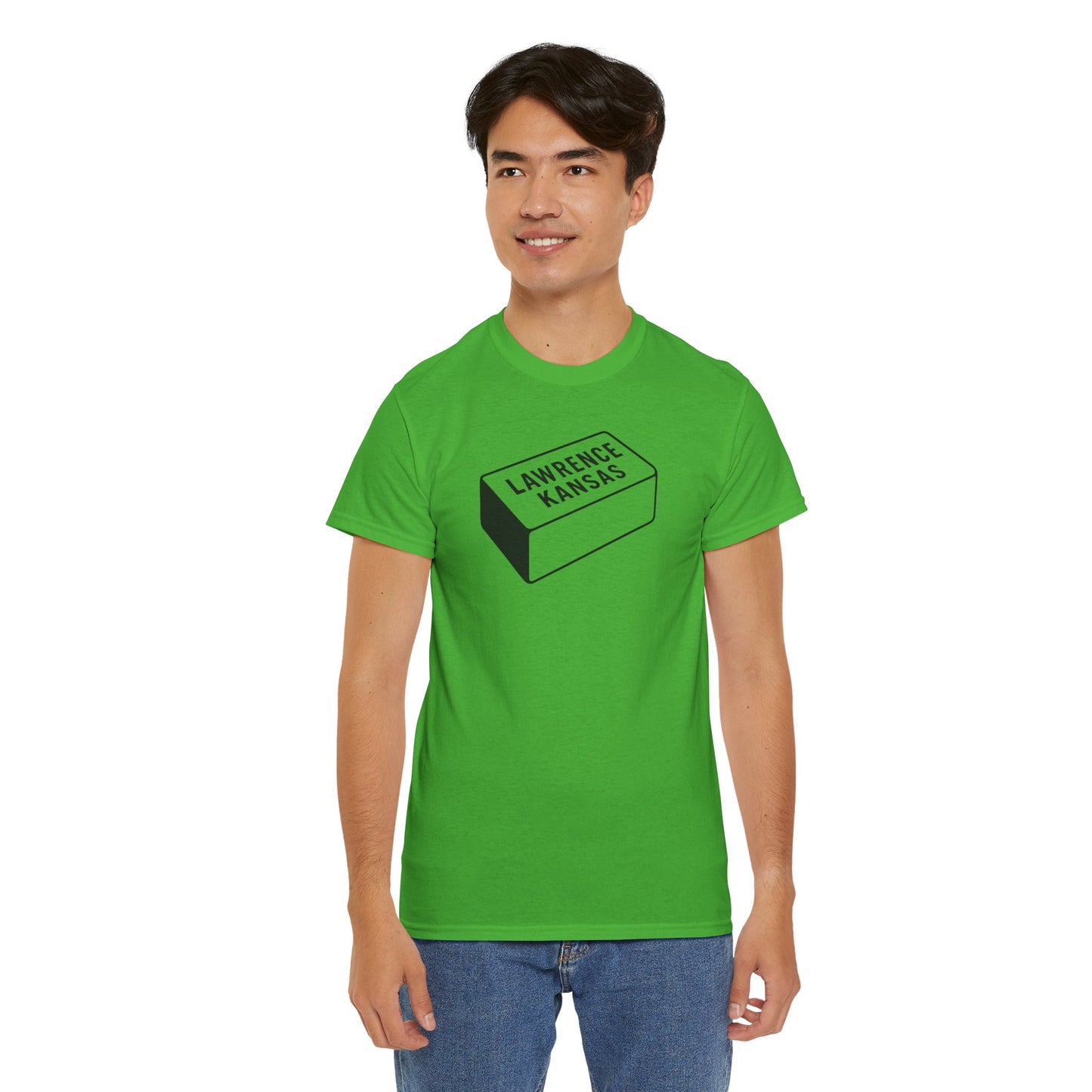 Lawrence Kansas Brick Tee - Small Logo
