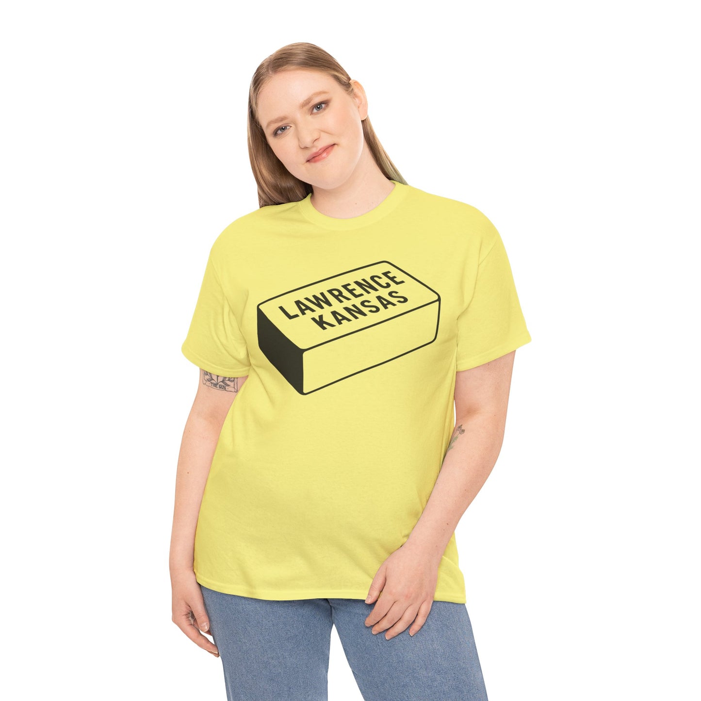 Lawrence Kansas Brick Tee - Large Logo