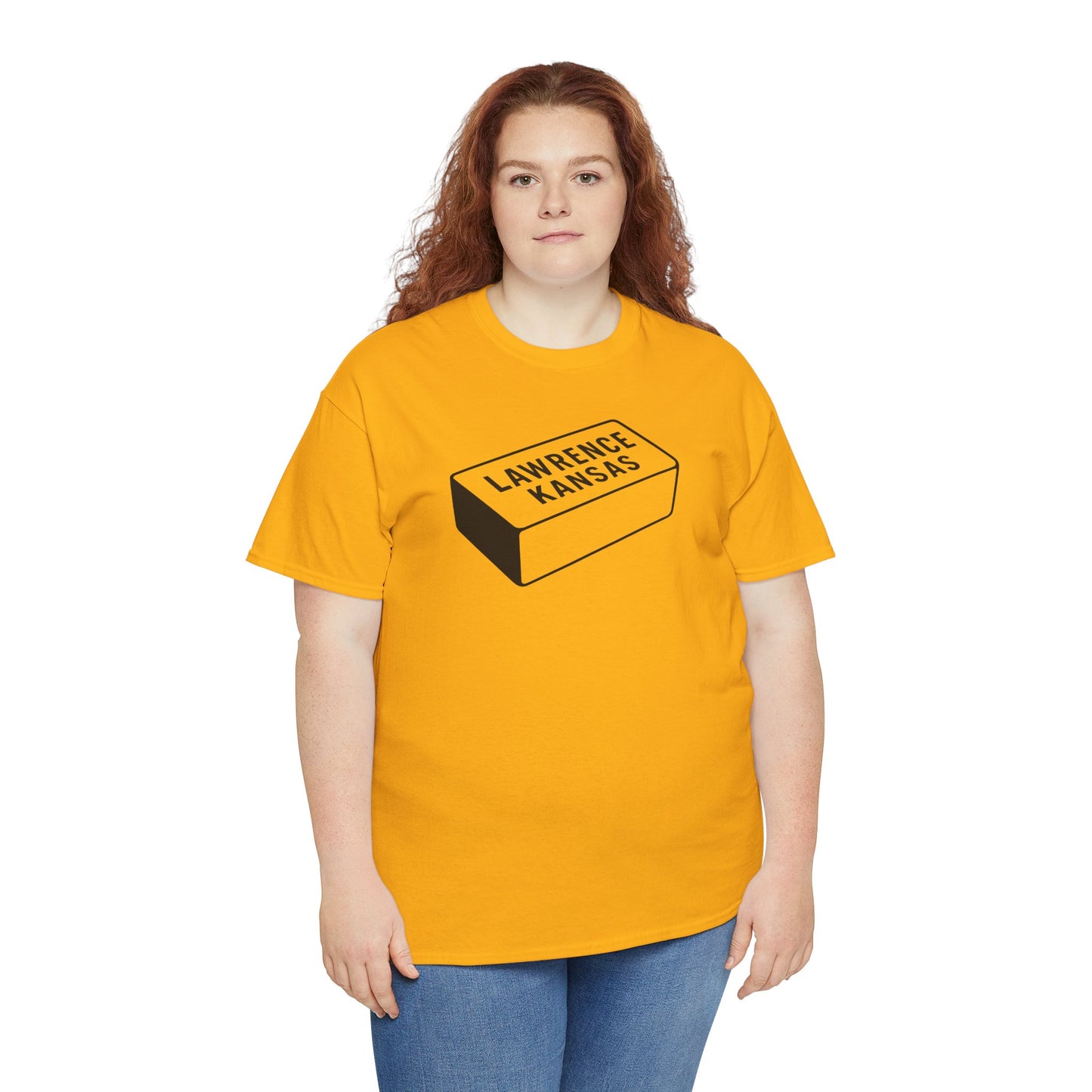 Lawrence Kansas Brick Tee - Small Logo