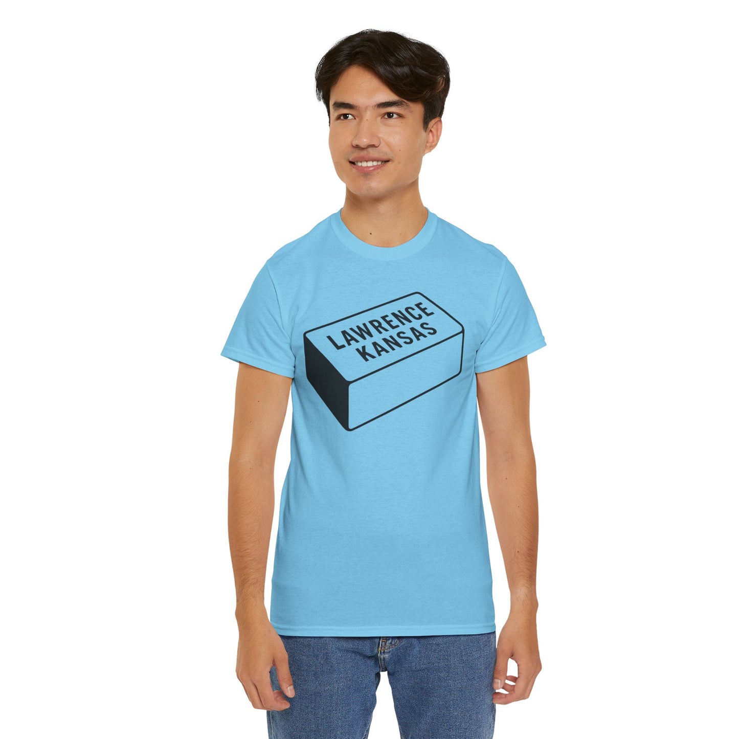 Lawrence Kansas Brick Tee - Large Logo