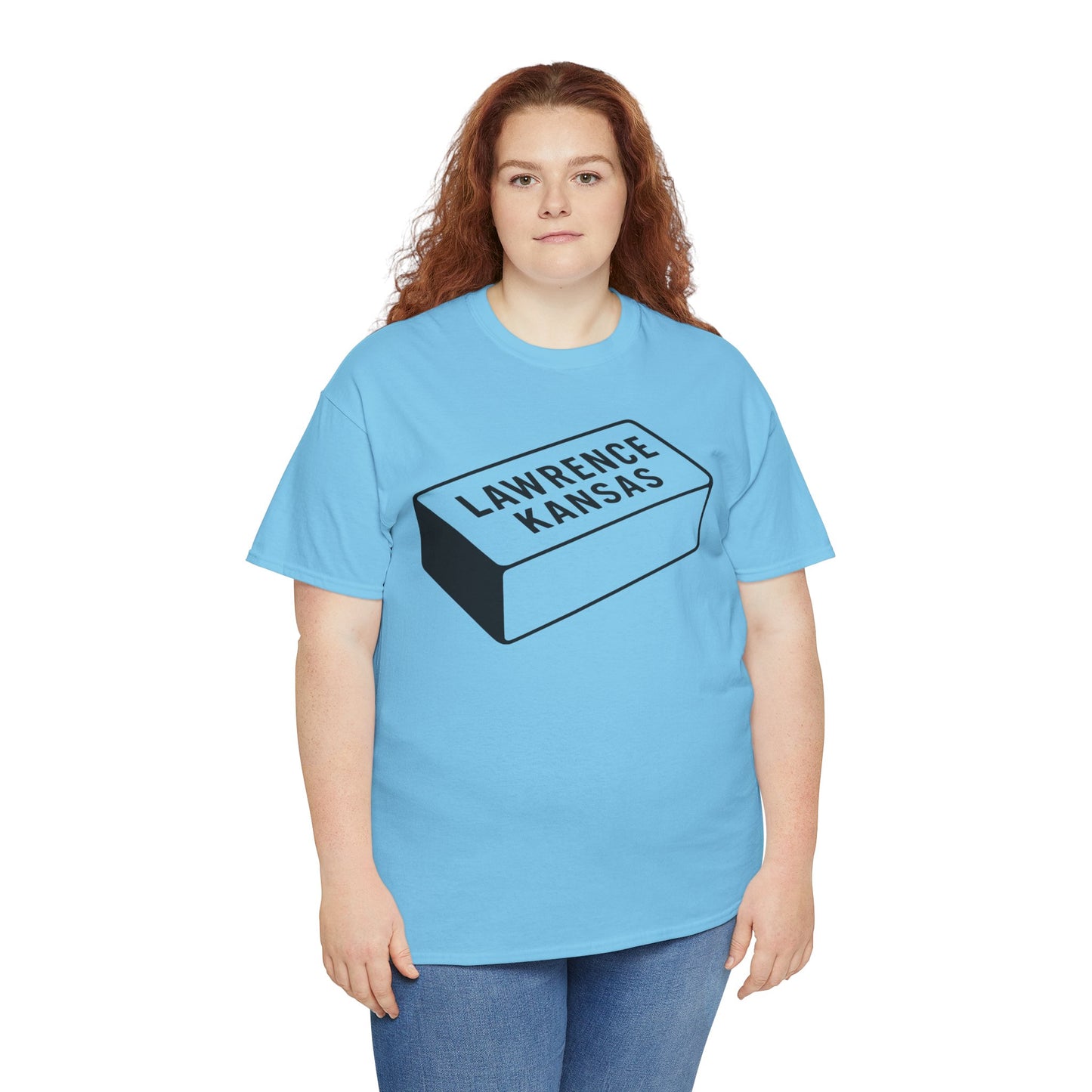 Lawrence Kansas Brick Tee - Large Logo